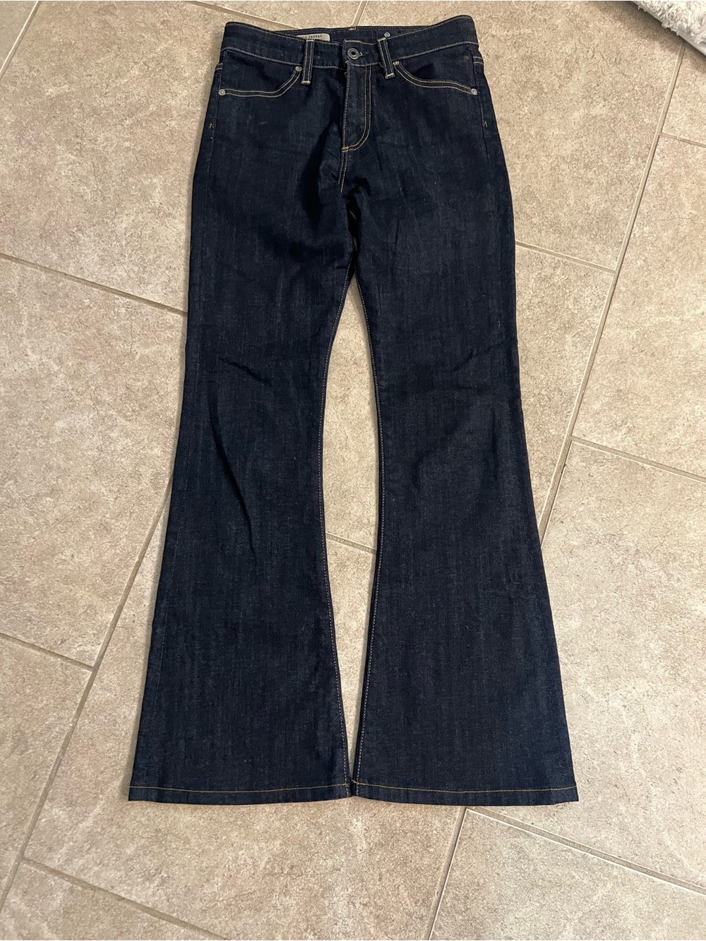 Ag Adriano Goldschmied Dark Indigo Flare Jeans